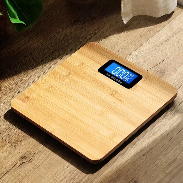 Wooden top digital weight scale