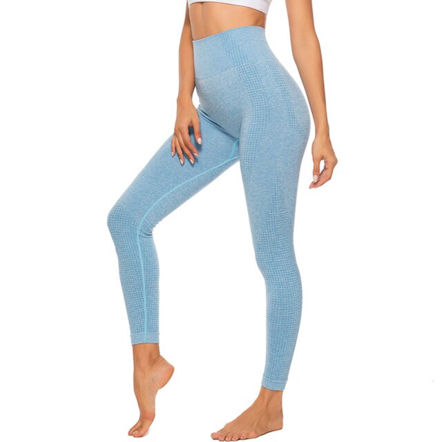 High Waist Seamless Push Up Leggings. Fitness Running Pants. Elastic Gym Tights.