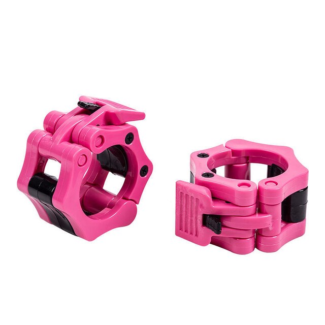 2pcs 50mm Spinlock Quick Release Barbell Collar Clamps For Weightlifting And Strength Training