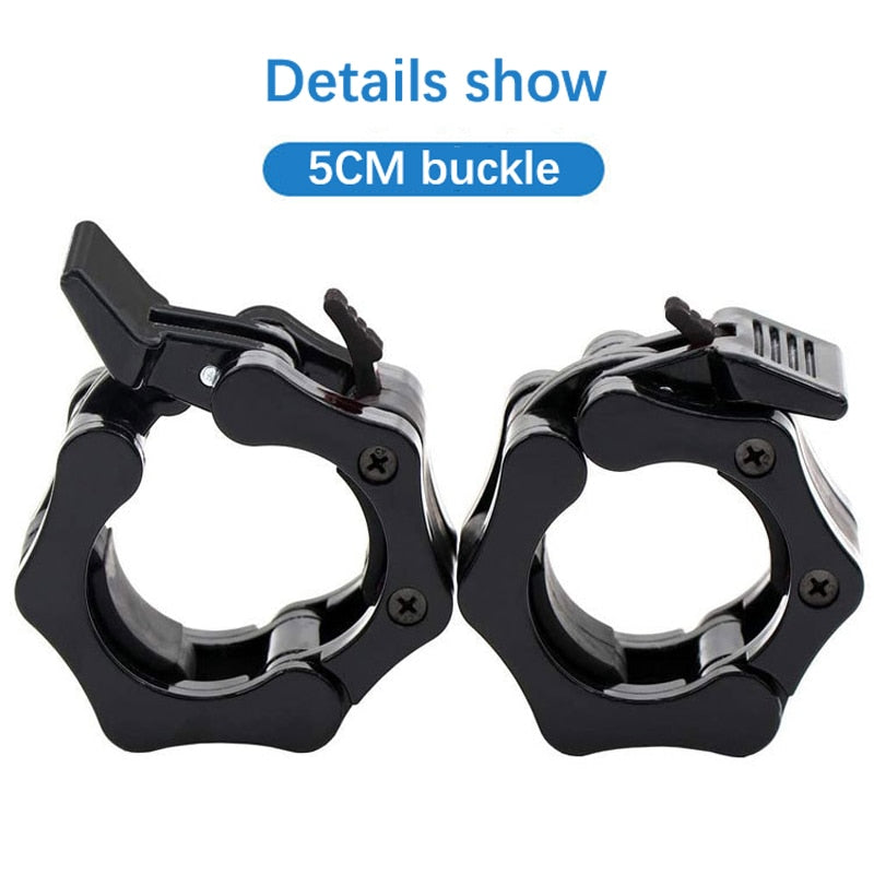 2pcs 50mm Spinlock Quick Release Barbell Collar Clamps For Weightlifting And Strength Training