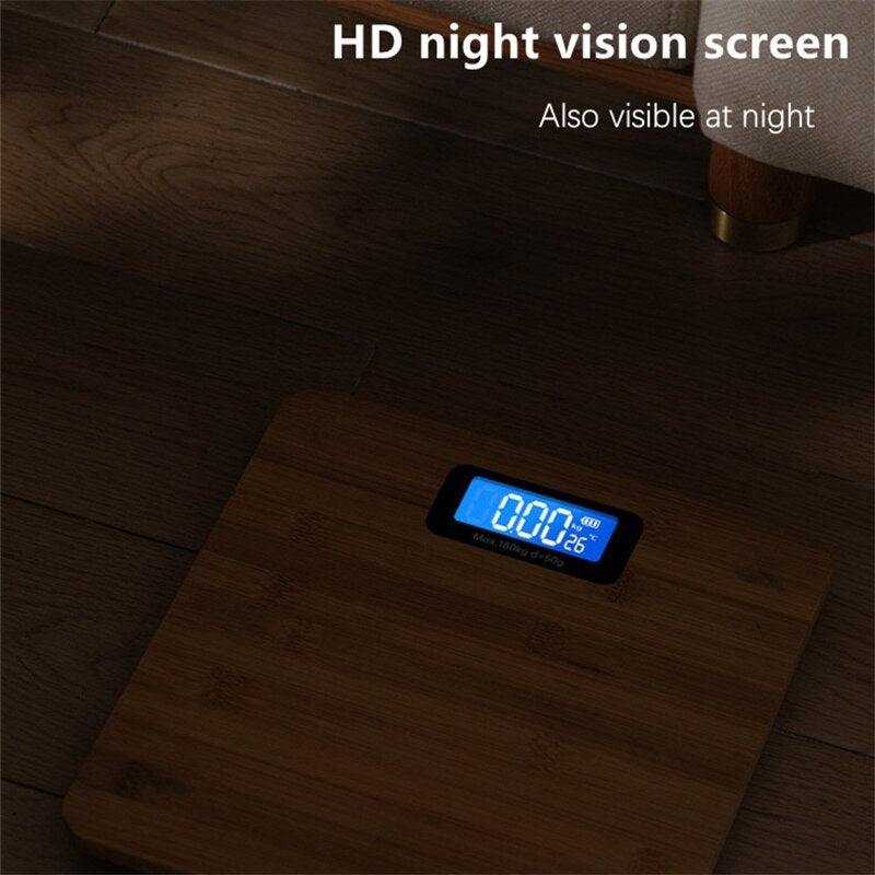 Wooden top digital weight scale