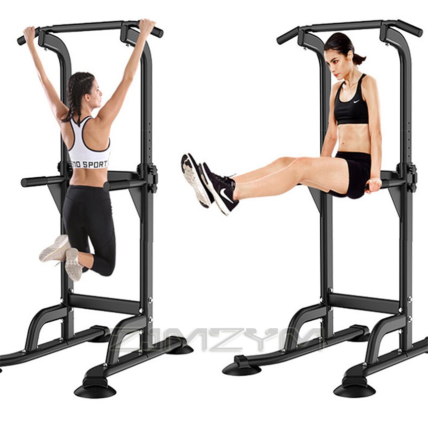 Adjustable Height Pull Up and Dip Bar for Home Workouts